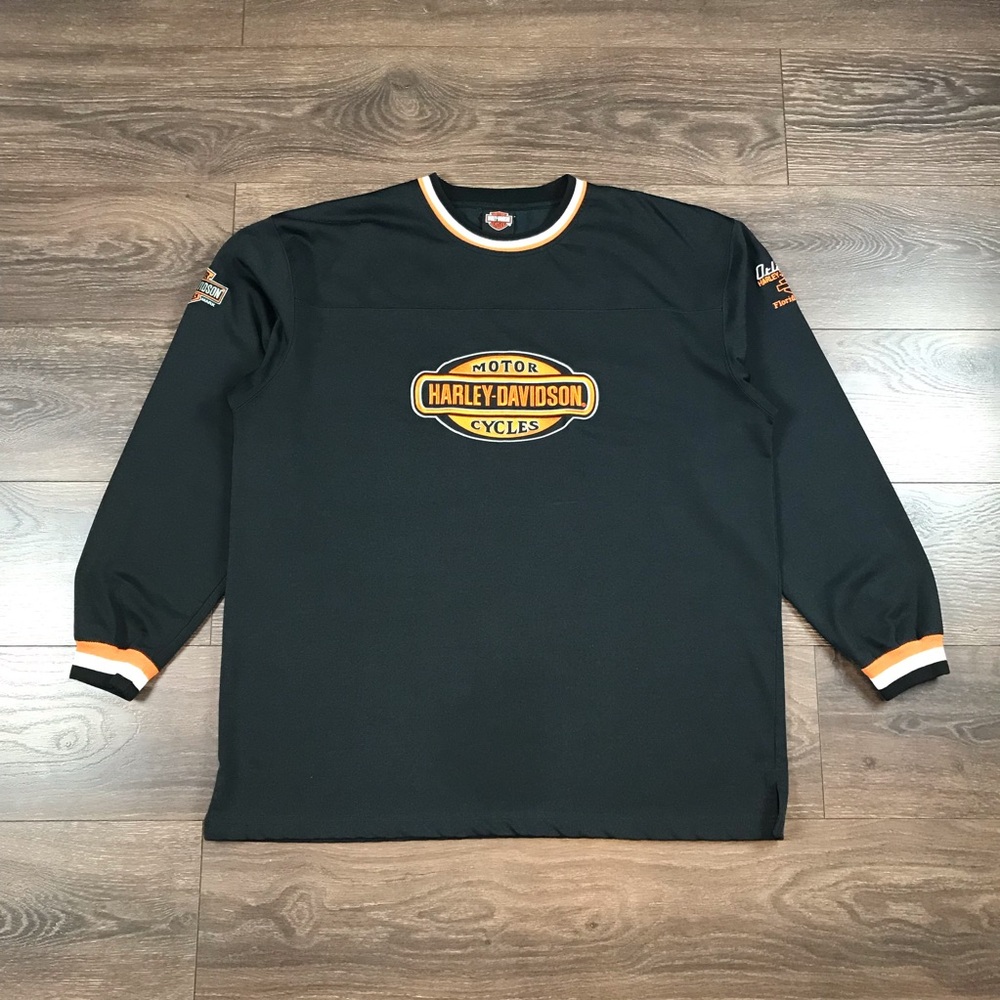 Harley-Davidson Motorcycles Men's Orlando Florida Black Long Sleeve Sweatshirt